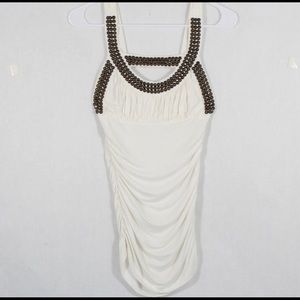 Entro Women's Small Cute Studded Tank Top